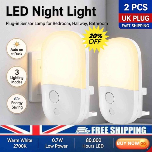 Plug night light - 2×plug-in,