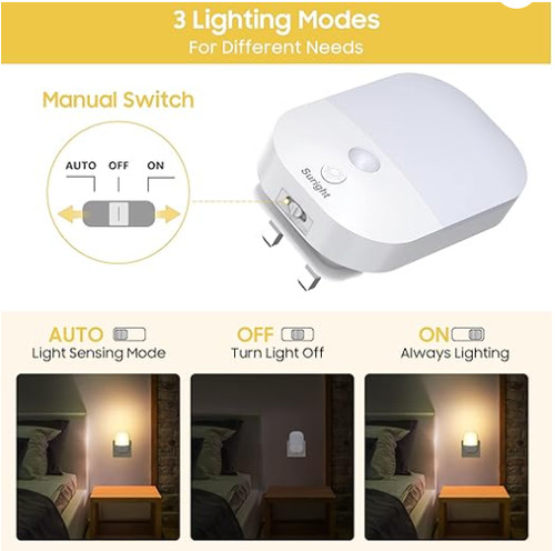 Suright plug night light - plug, in