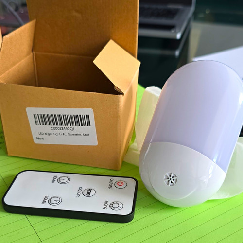 Led rgb night light - light, remote