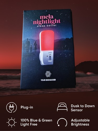 Red night light - red, plug-in