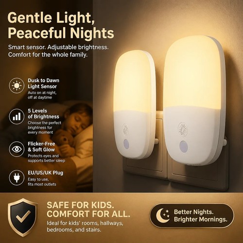 Plug night light warm - plug, in