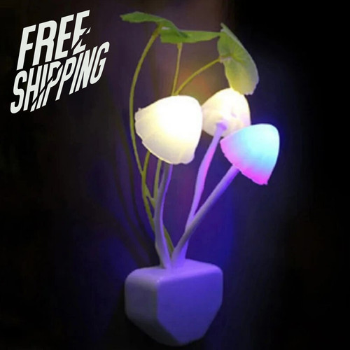 Mushroom led night light - night,