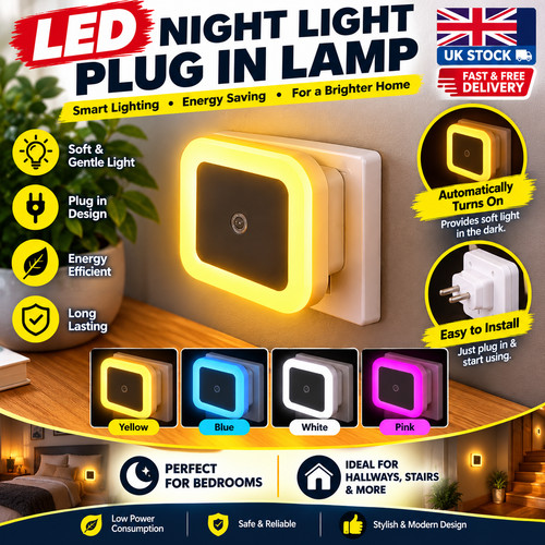 Automatic led night light - night,