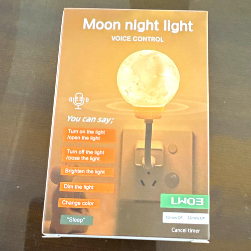 Led moon lamp plug - moon, plug-in
